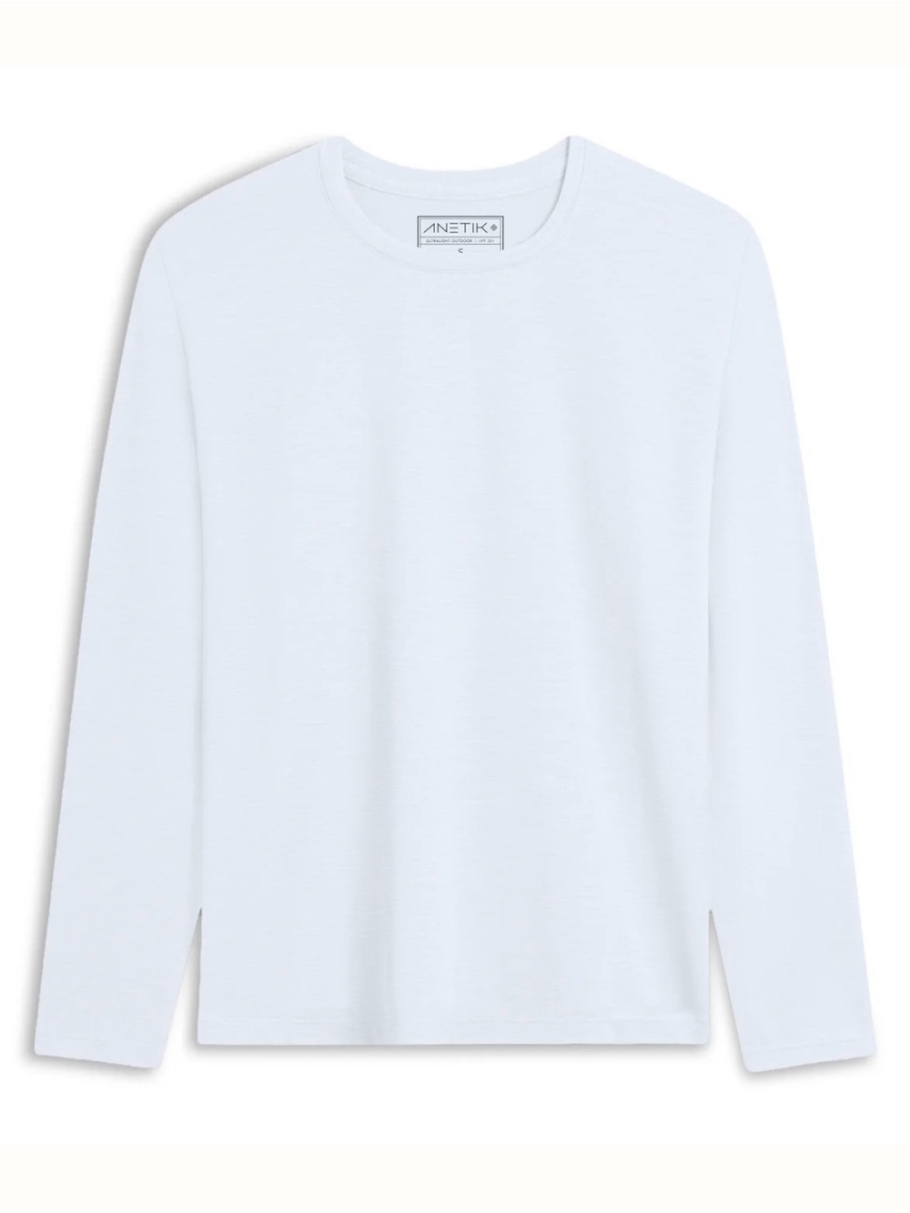 ANETIK Breeze Tech White Long-Sleeve Vint Sun Protect UPF 30 $60 SMALL